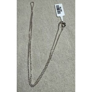 Sterling silver 925 beaded Necklace 17 Inch new sterling